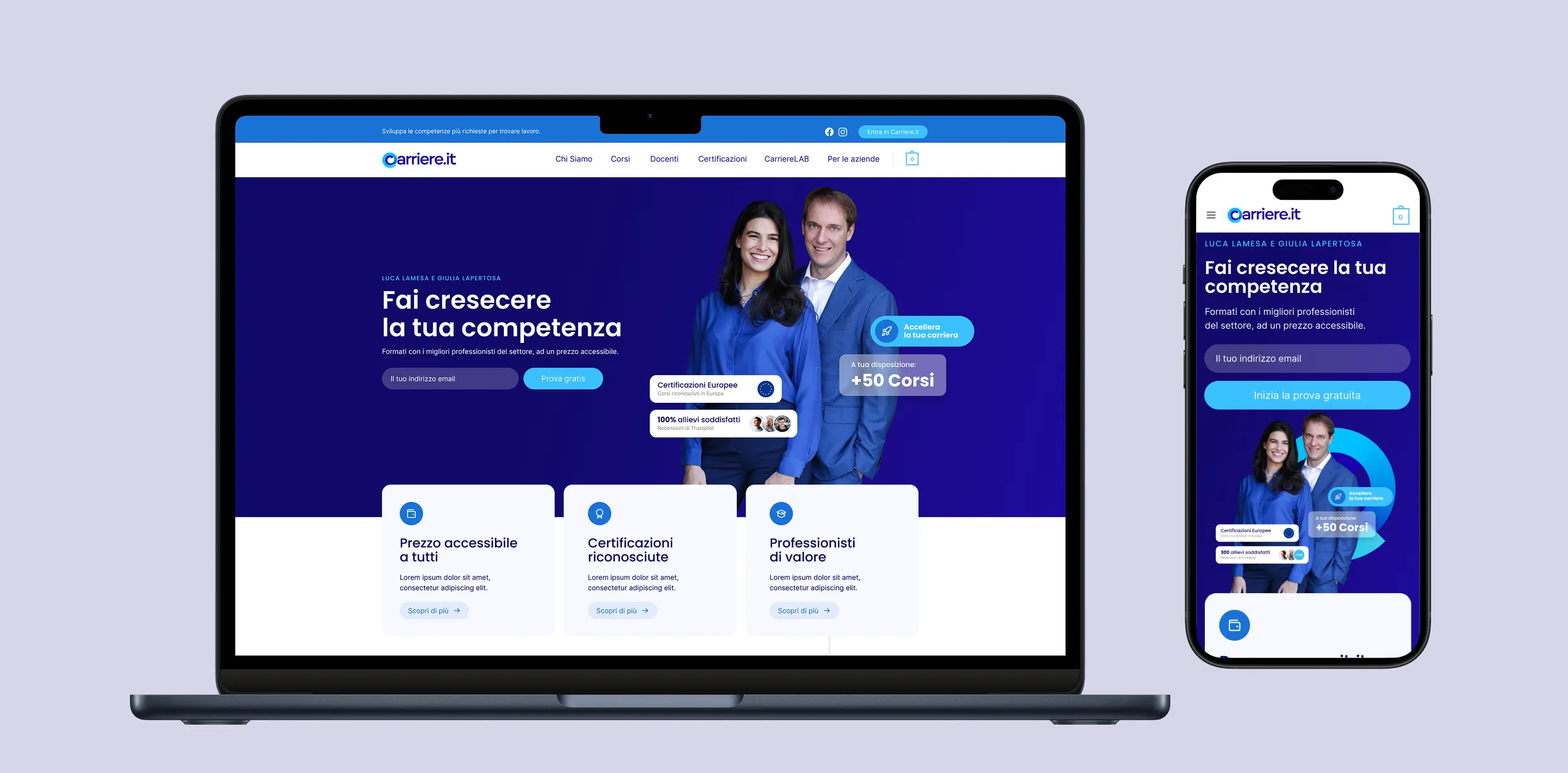 Carriere.it: il prodotto completo online