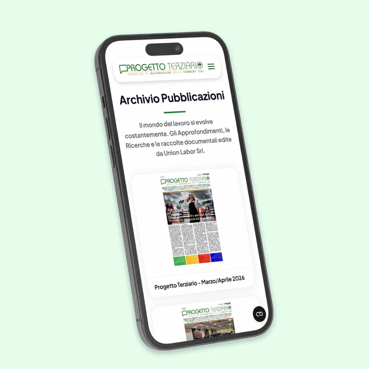 UI Fisascat: gestione contenuti