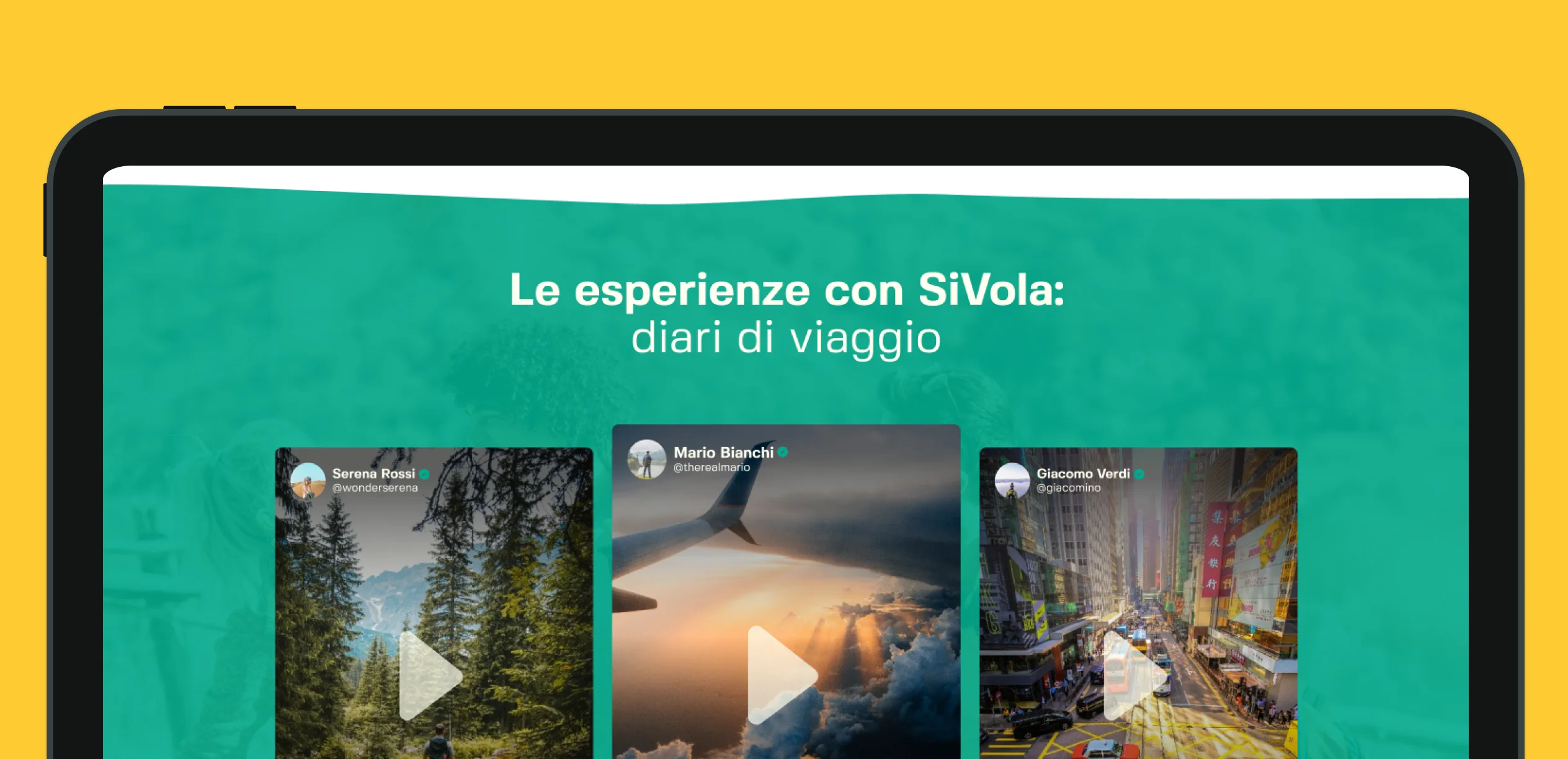 UI SiVola: versione mobile